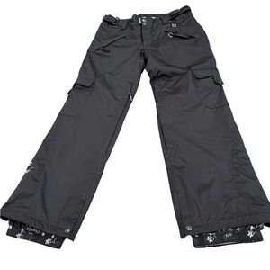 Ride Snowboards Pants Size Small Black 5,000 Waterproof Breathable Lined straps